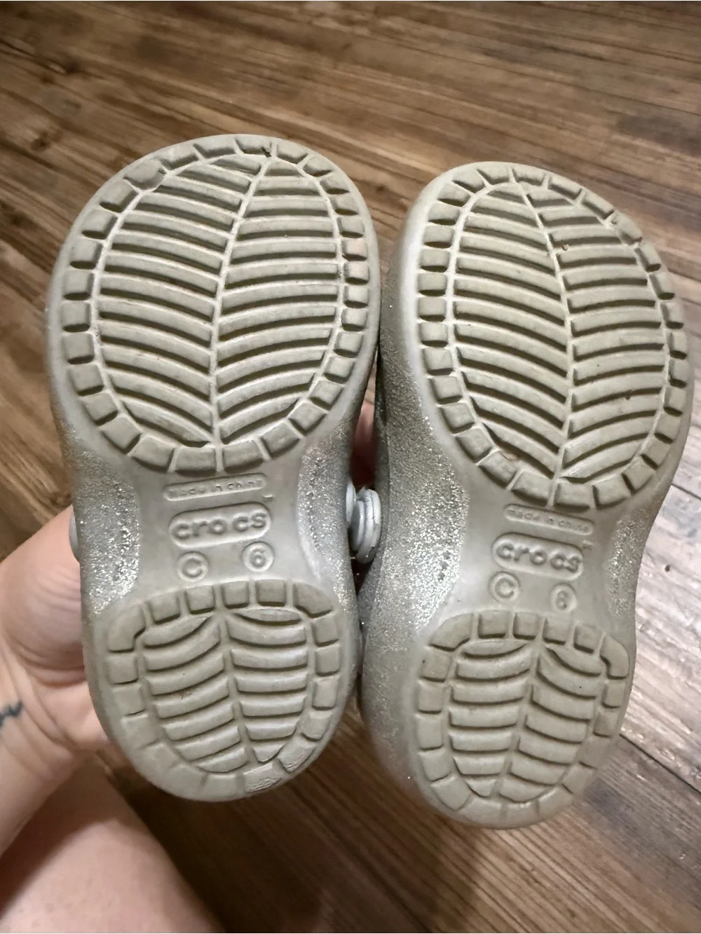 Kids Glitter Mary Jane Sandals - Silver